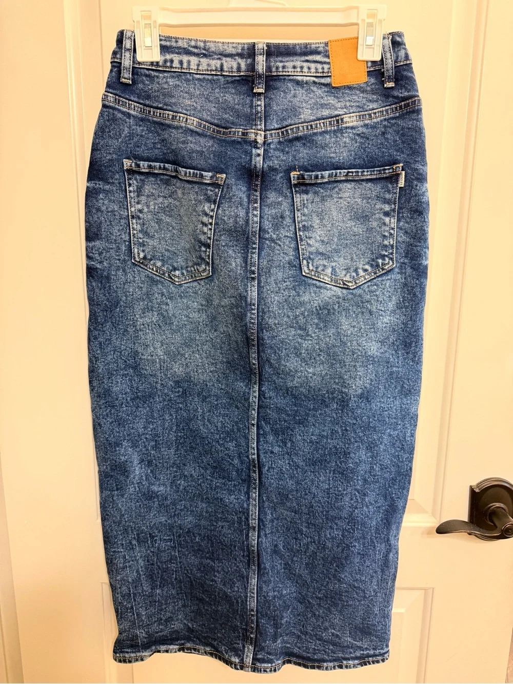 Articles Of Society Men's Blue Denim Slim Straight Jeans Skirt